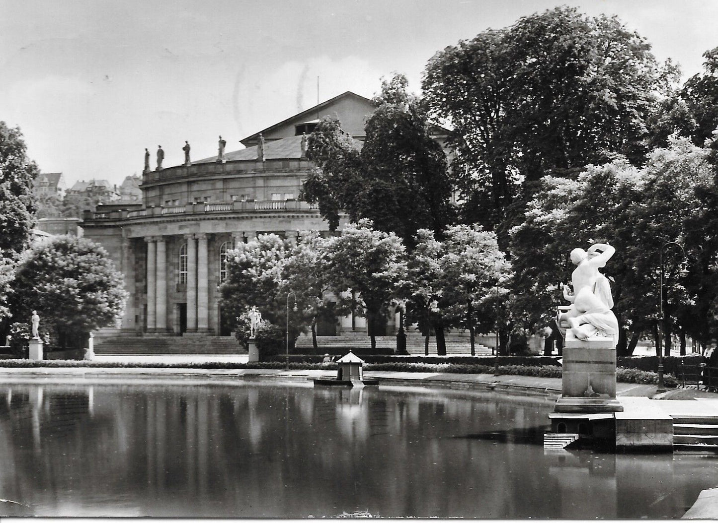 STOCCARDA/STUTTGARD - ANLAGESEE MIT STAATSTHEATER - V/G1958