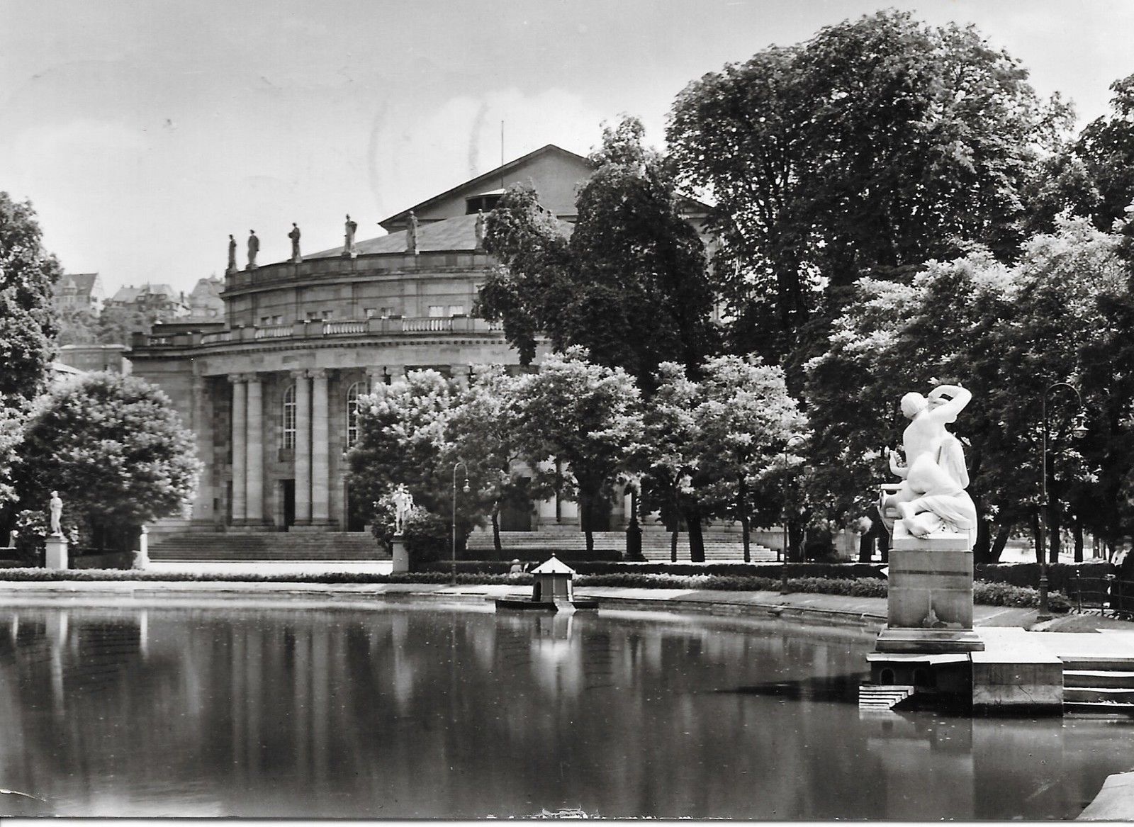 STOCCARDA/STUTTGARD - ANLAGESEE MIT STAATSTHEATER - V/G1958