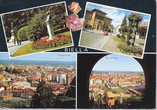 BIELLA - 4 VEDUTE - V 1975 - FG