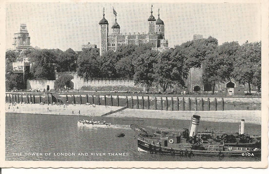 LONDRA/LONDON - TORRE E TAMIGI/TOWER AND THAMES - V/T1963