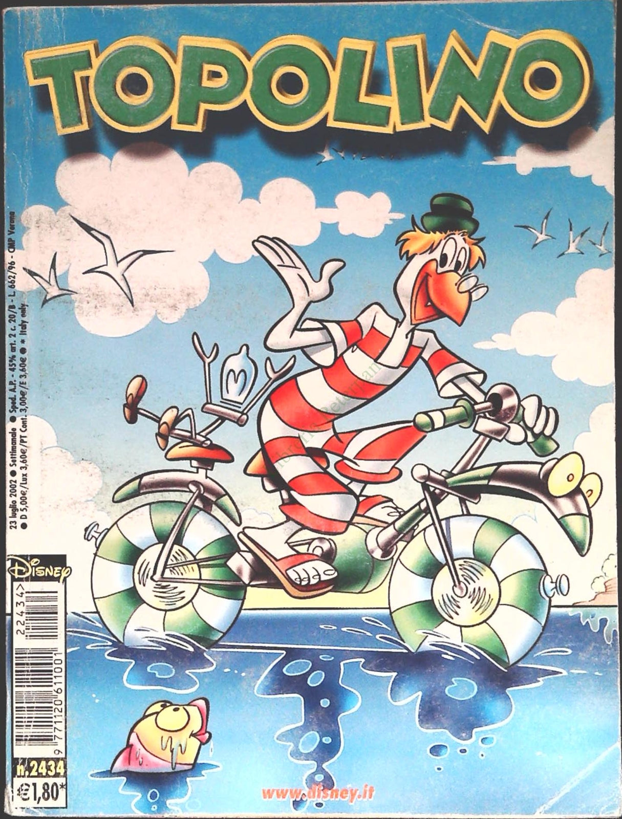 TOPOLINO N. 2434 - 23 LUGLIO 2002