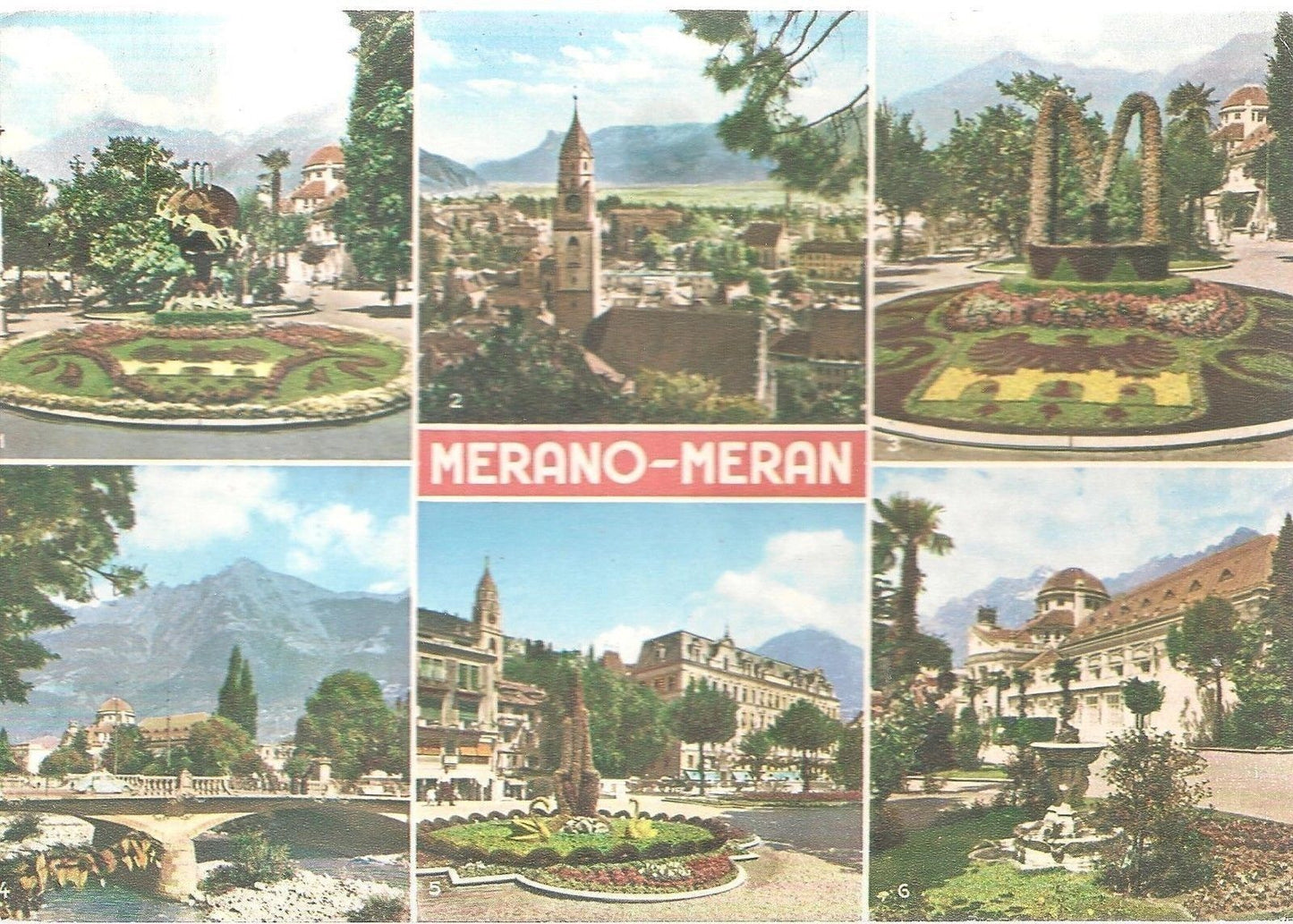 MERANO - 6 VEDUTE - ACQUARELLATA - V