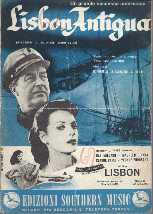 LISBON ANTIGUA ( dal Film LISBON ) Galhardo, Do Vale, Biri - Portela # SPARTITO