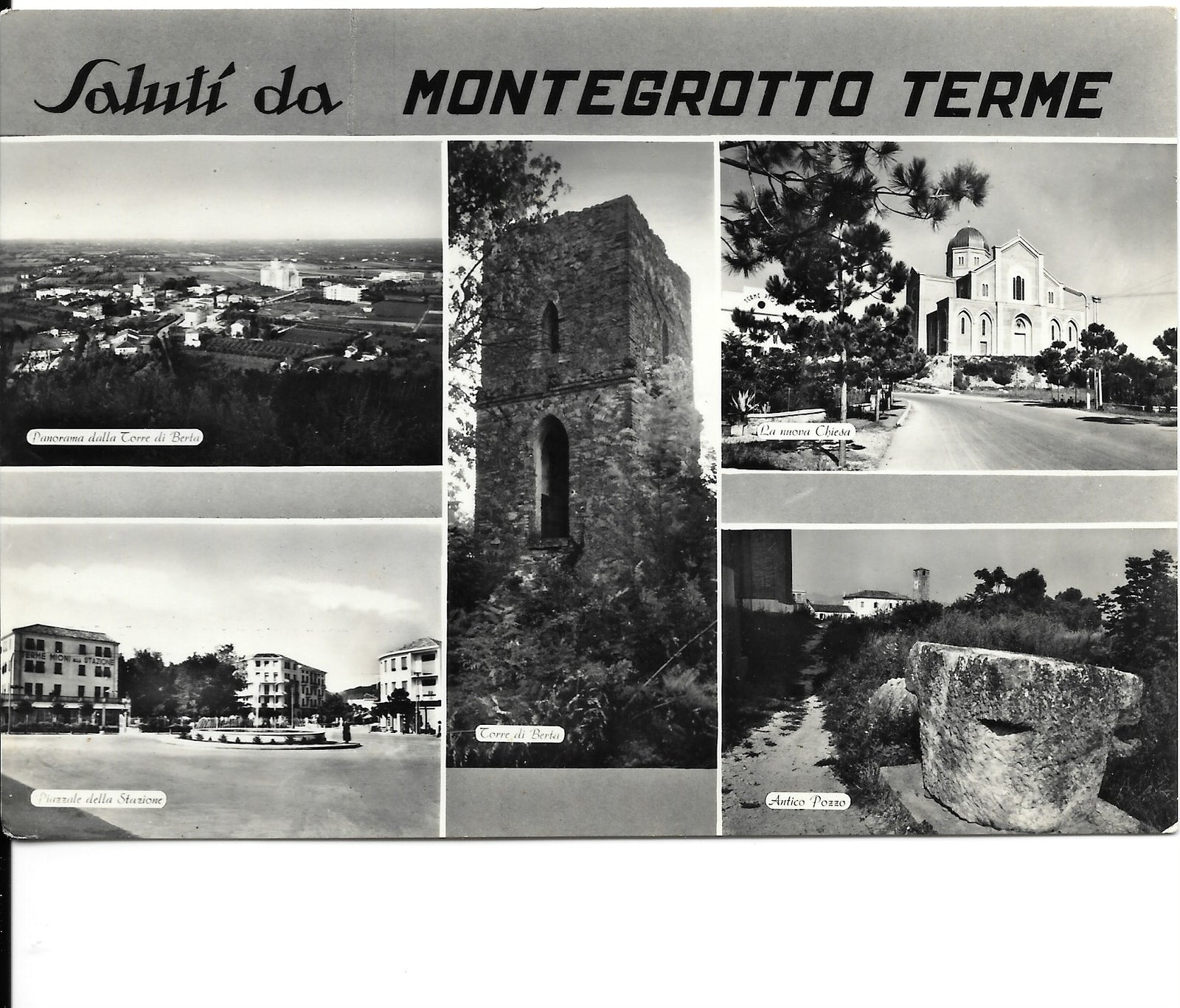 SALUTI DA MONTEGROTTO TERME - 5 IMMAGINI - V1956