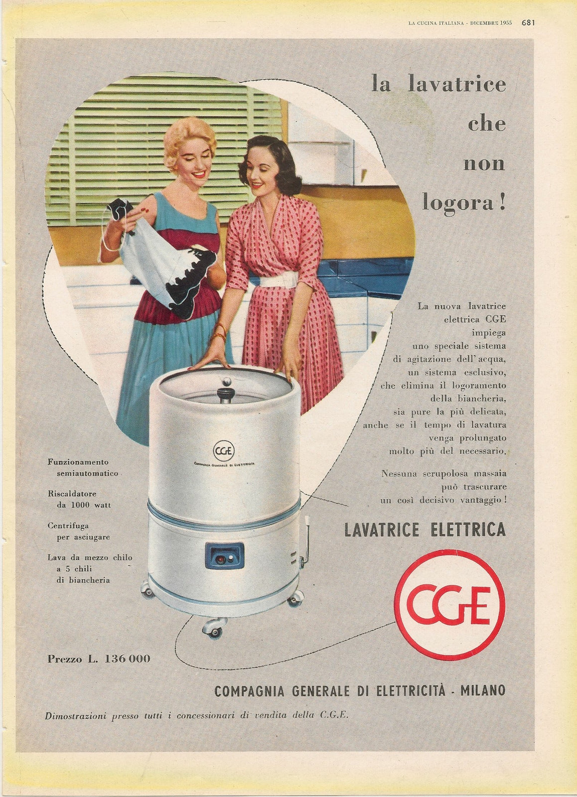 CGE. LA LAVATRICE CHE NON LOGORA - ADVERTISING