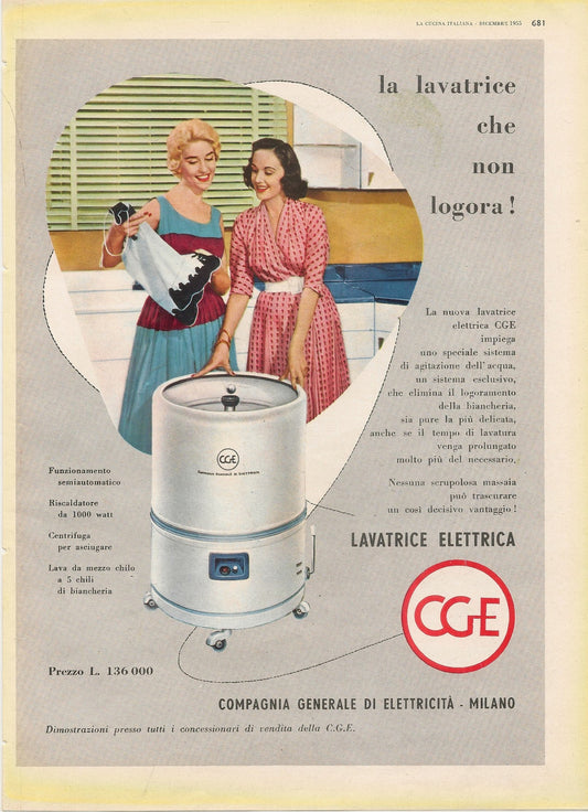 CGE. LA LAVATRICE CHE NON LOGORA - ADVERTISING