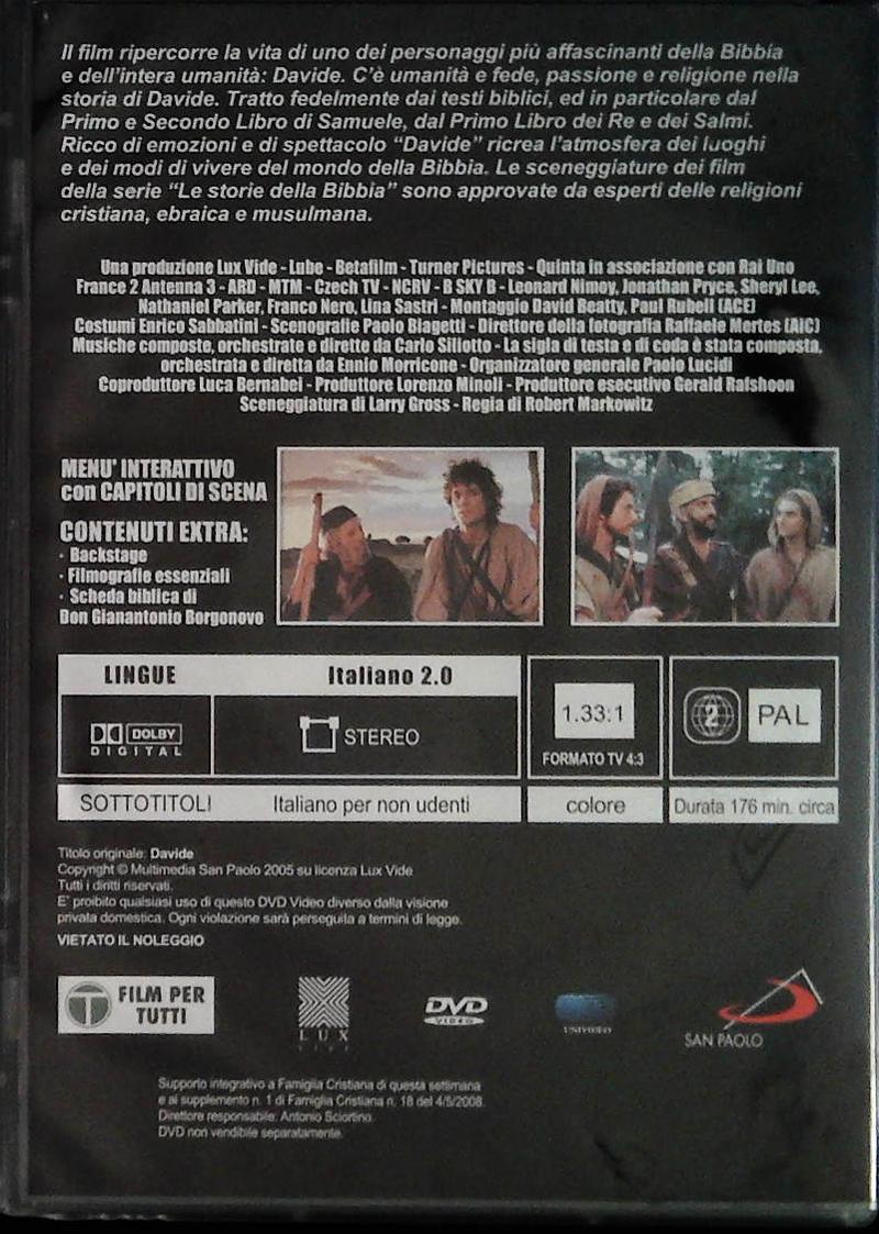 DAVIDE. LA FORZADI UN RE LADEBOLEZZADI UN UOMO - DVD