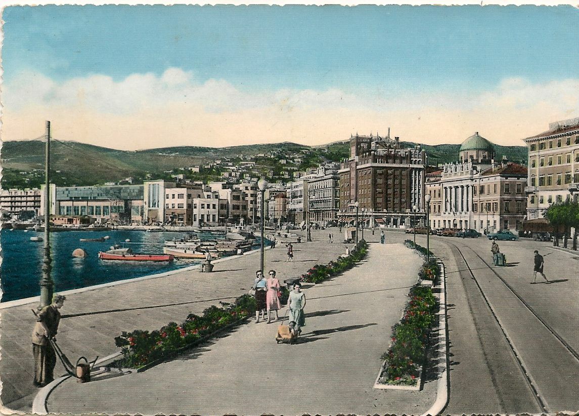 TRIESTE - CRIVA 3 NOVEMBRE - ACQUARELLATA - V1956