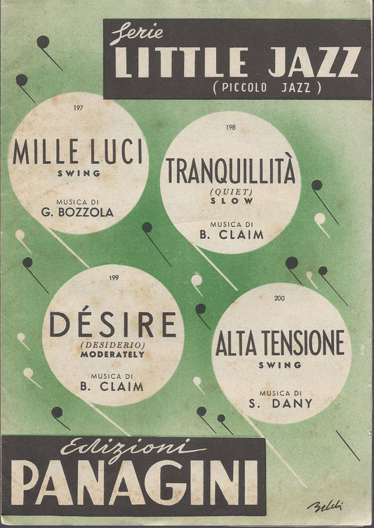 MILLE LUCI - TRANQUILLITA' (QUIET)- DESIRE (DESIDERIO)- ALTA TENSIONE # SPARTITO