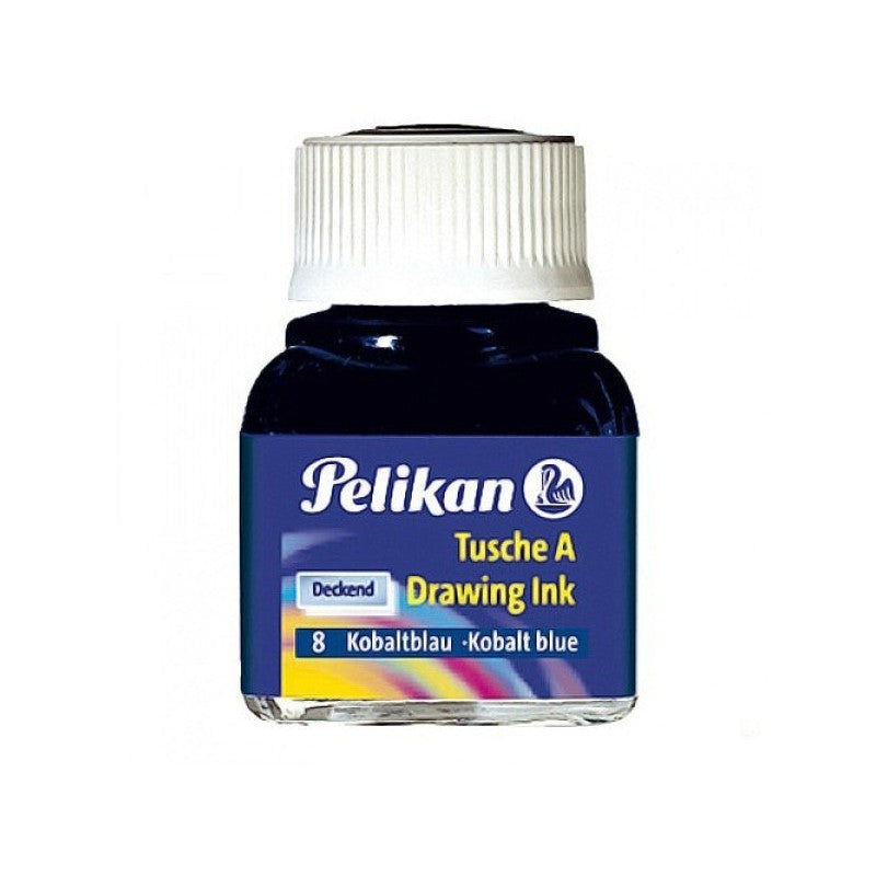 INCHIOSTRO DI CHINA PELIKAN BLU COBALTO - 2 FLACONI DA 10Ml.