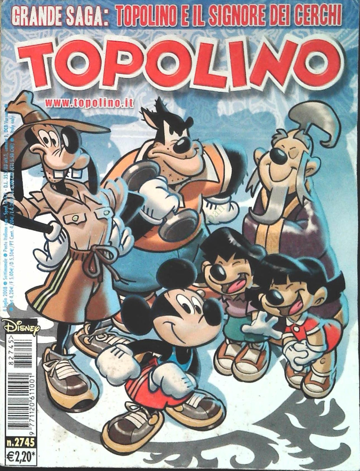 TOPOLINO N. 2745 - 8 LUGLIO 2008