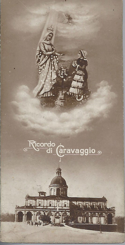 BEATA VERGINE DI CARAVAGGIO - RICORDO - SANTINO - AS012-286