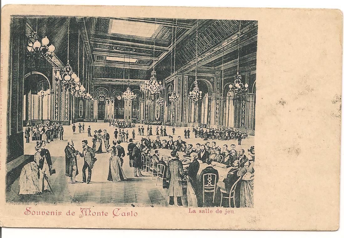 MONTECARLO - LA SALLE DE JEU - NV - DORSO UNITO