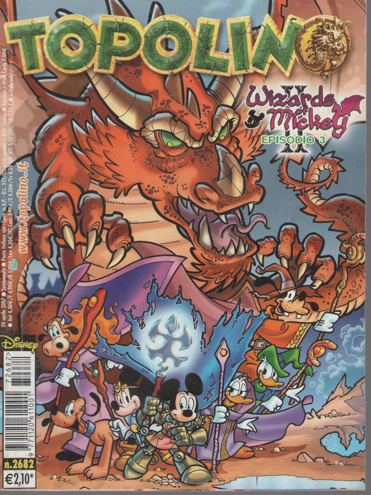 TOPOLINO N. 2682 - 24 APRILE 2007