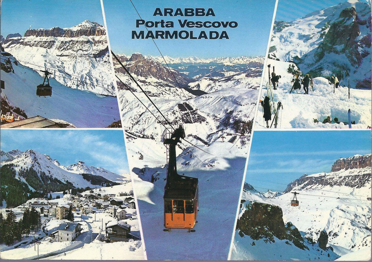 ARABBA PORTA VESCOVO - 5 VEDUTE - FUNIVIA - V 1971 - FG