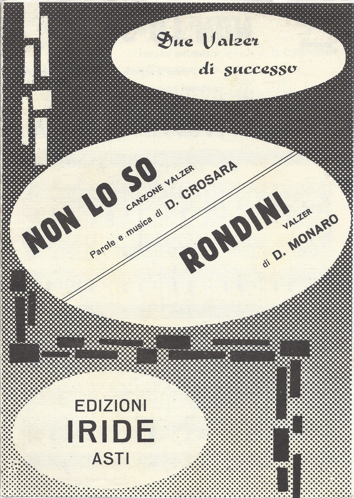 NON LO SO  D. Crosara - RONDINI  D. Monaro # SPARTITO - valzer