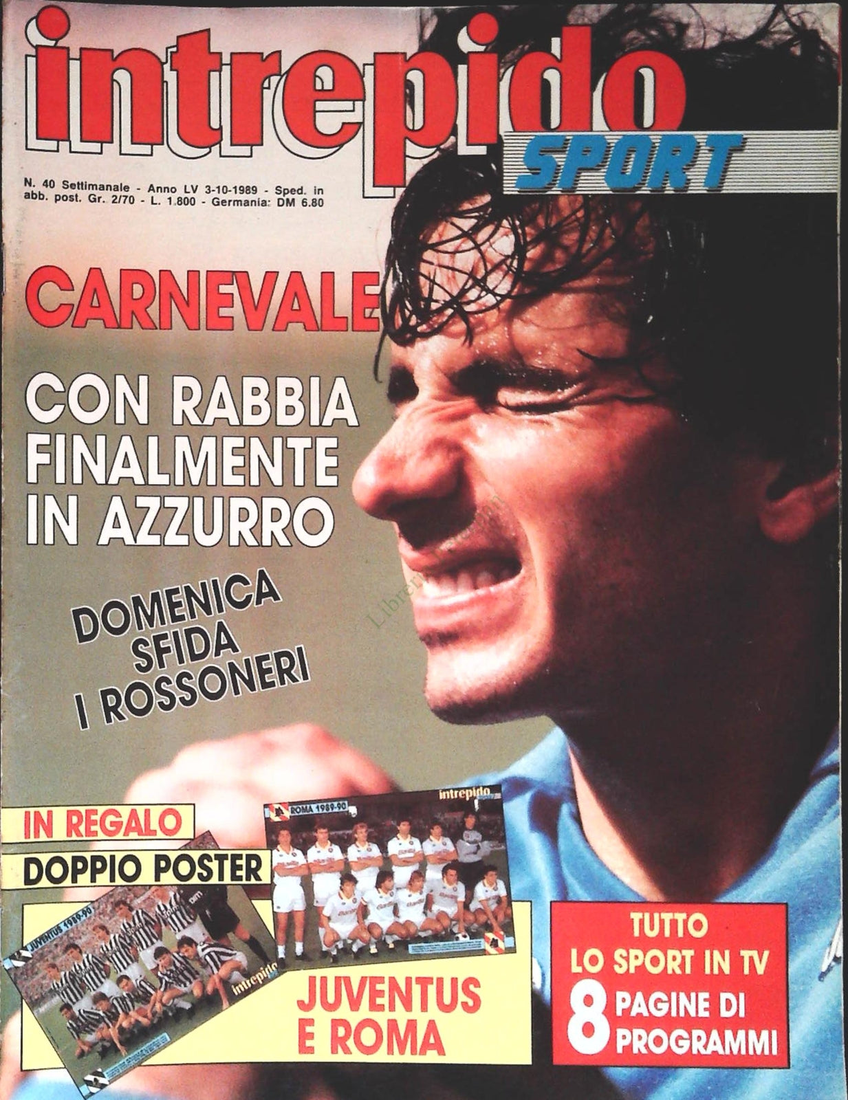 INTREPIDO SPORT 3 OTTOBRE 1989 - CARNEVALE