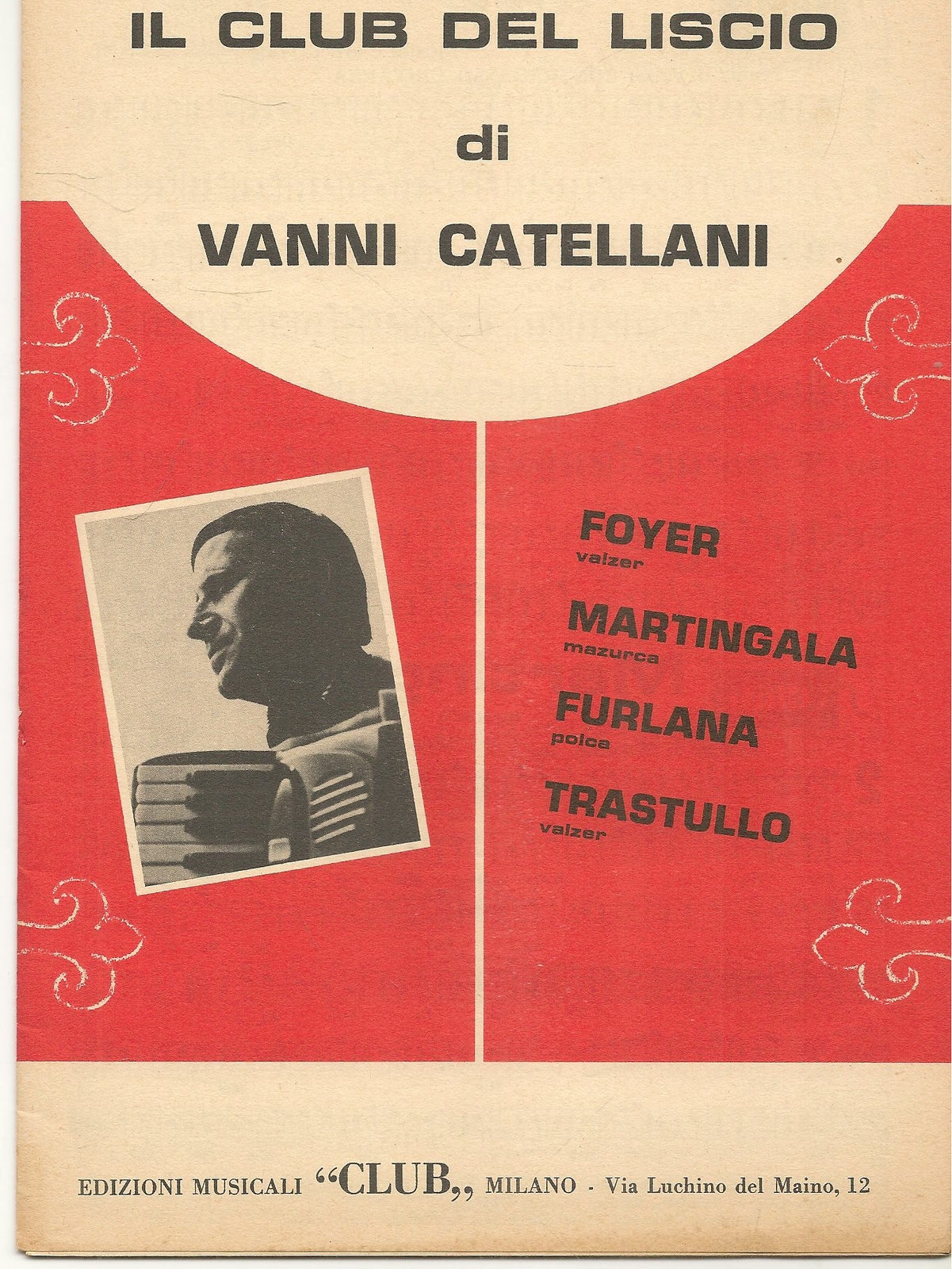 VANNI CATELLANI - QUATTRO BRANI - SPARTITO- SHEET-MUSIC
