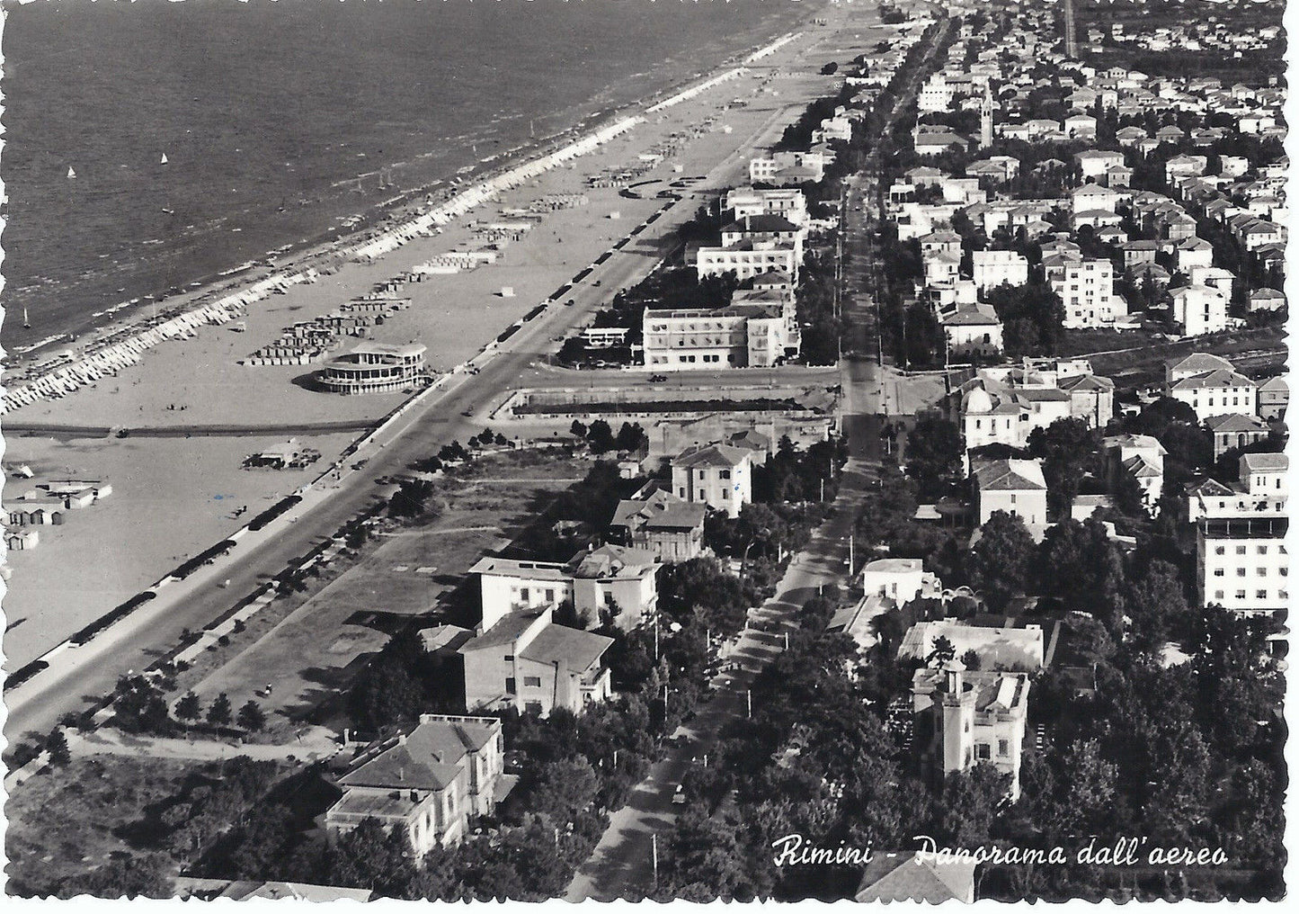RIMINI - PANORAMA DALL'AEREO - VSD - FG