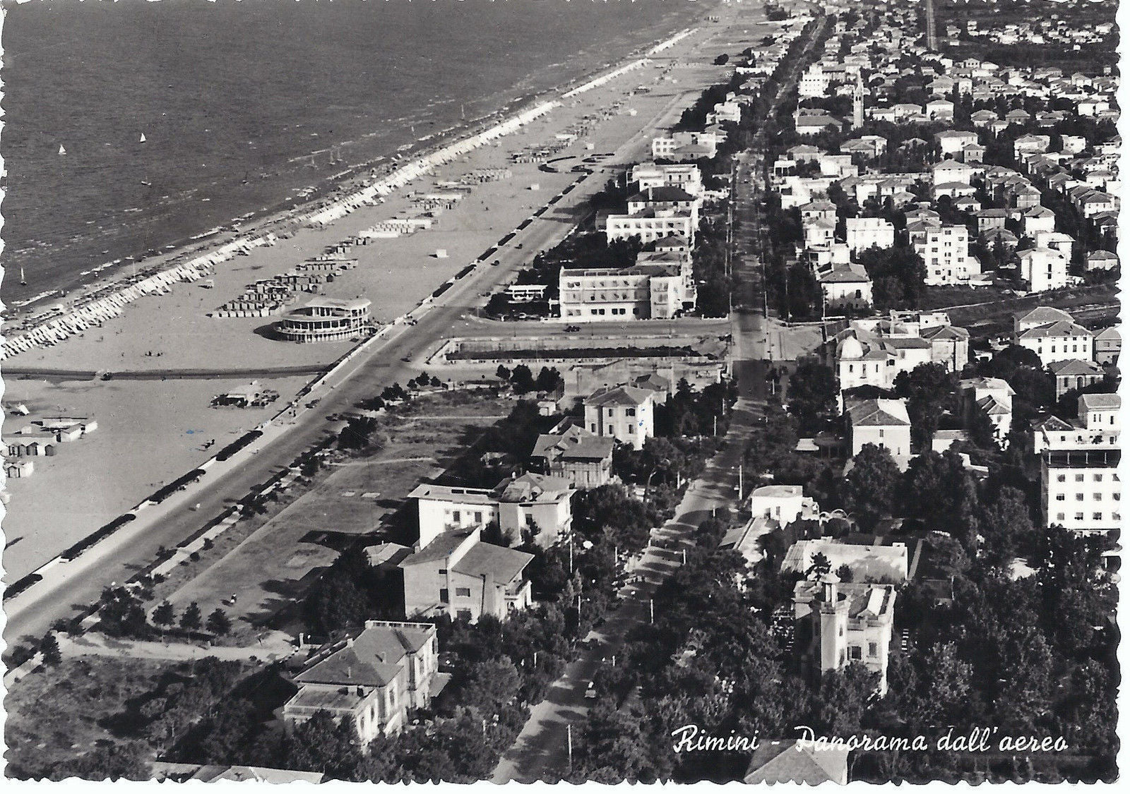 RIMINI - PANORAMA DALL'AEREO - VSD - FG