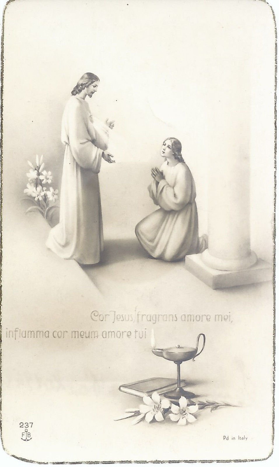 Santino - COR JESUS FRAGRANS AMORE MEI, INFLAMMA COR MEUM AM