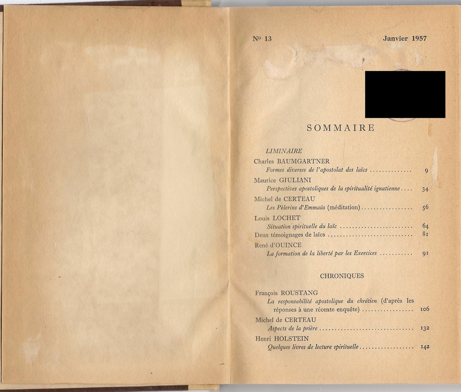CHRISTUS  ANNE 1957 - AA.VV. - FRENCH TEXT
