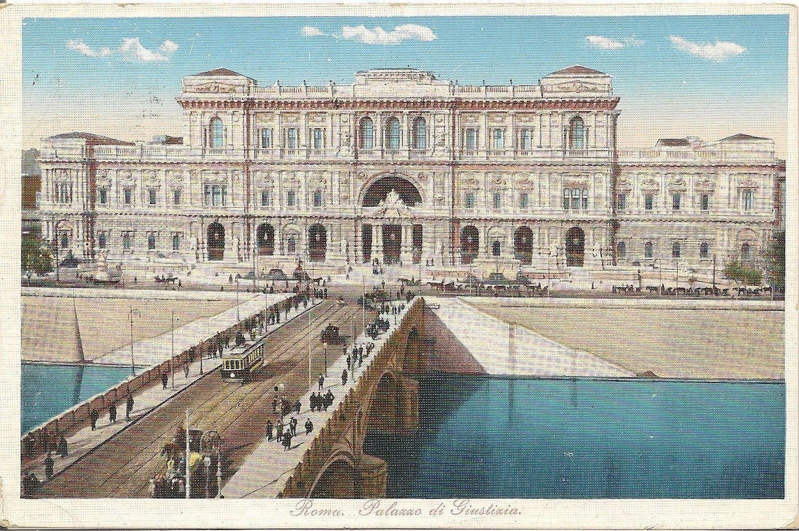 ROMA - PALAZZO DI GIUSTIZIA - DISEGNATA - V1913