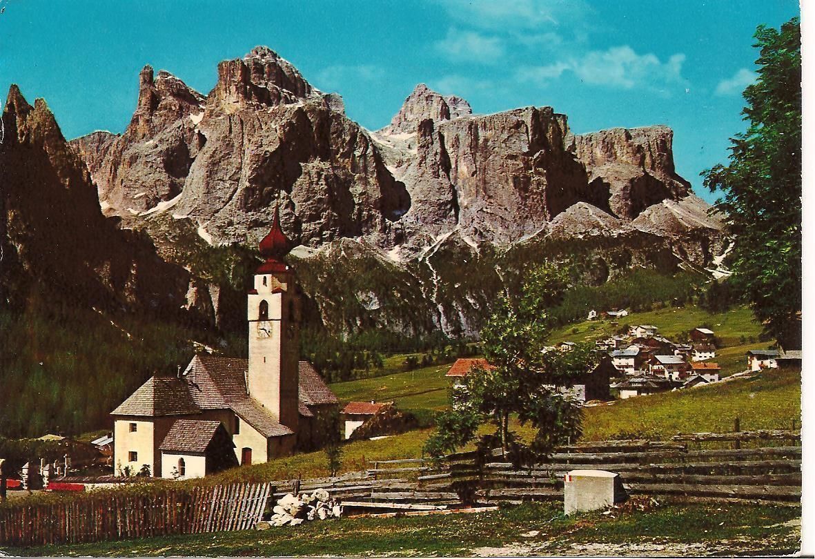 COLFOSCO - PANORAMA - ACQUARELLATA - V1973