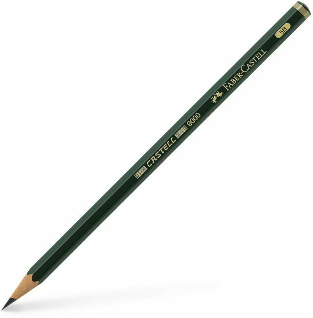 MATITA FABER-CASTELL SERIE 9000 - GRADAZIONE 5B - CONFEZIONE QUATTRO PEZZI