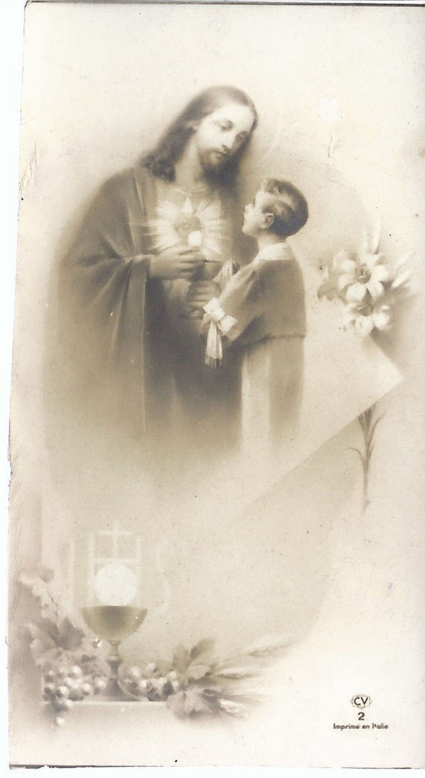 SANTINO - GESU' - PRIMA COMUNIONE - senza data - AS011-