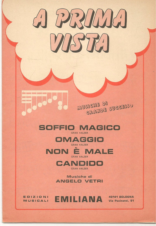 A PRIMA VISTA - 4 BRANI - SPARTITO-SHEET MUSIC