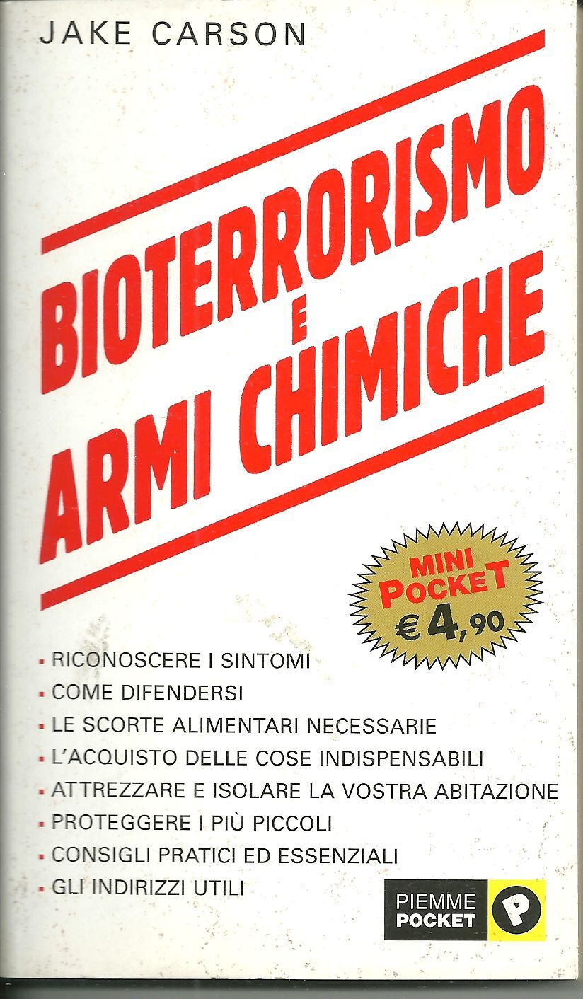 BIOTERRORISMO - JAKE CARSON - PIEMME POCKET 2001 - OUTLET DEL LIBRO