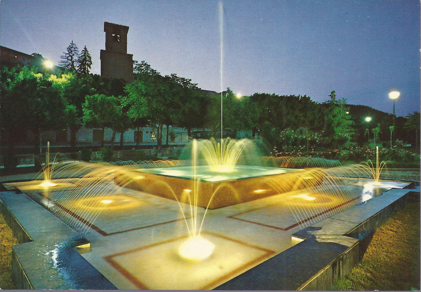 CASCIA - FONTANA LUMINOSA DEI GIARDINI PUBBLICI - NV - FG
