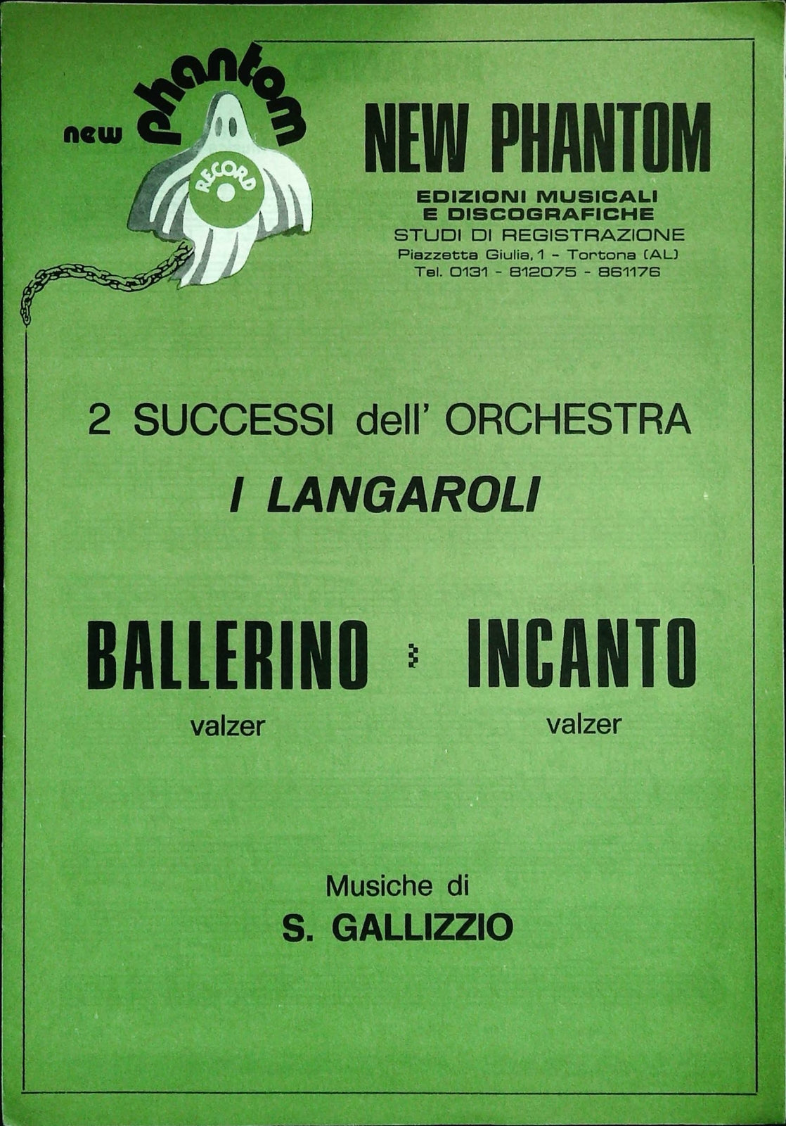 BALLERINO-INCANTO - ORCHESTRA I LANGAROLI - SPARTITO-SHEET MUSIC