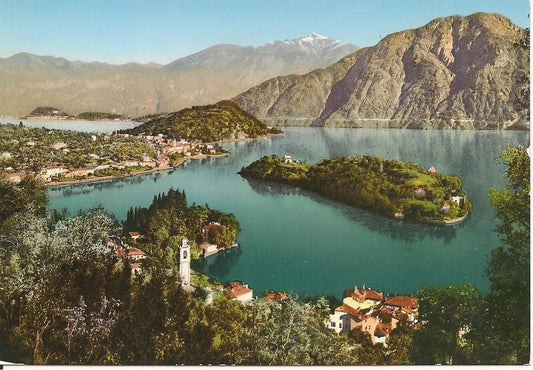 LAGO DI COMO -ISOLA COMACINA - PANORAMA - NV