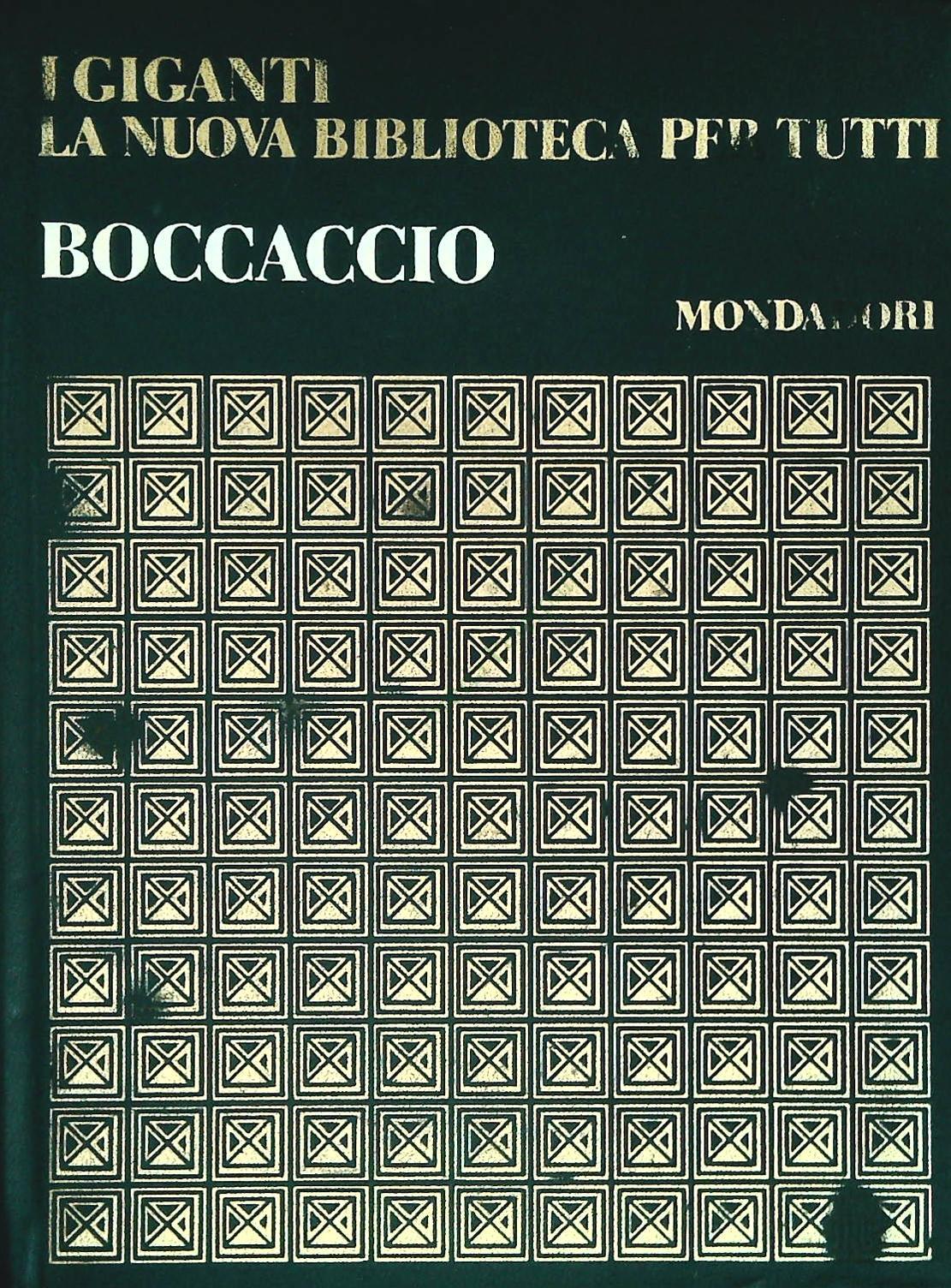BOCCACCIO - I GIGANTI MONDADORI 1968 - OUTLET DEL LIBRO
