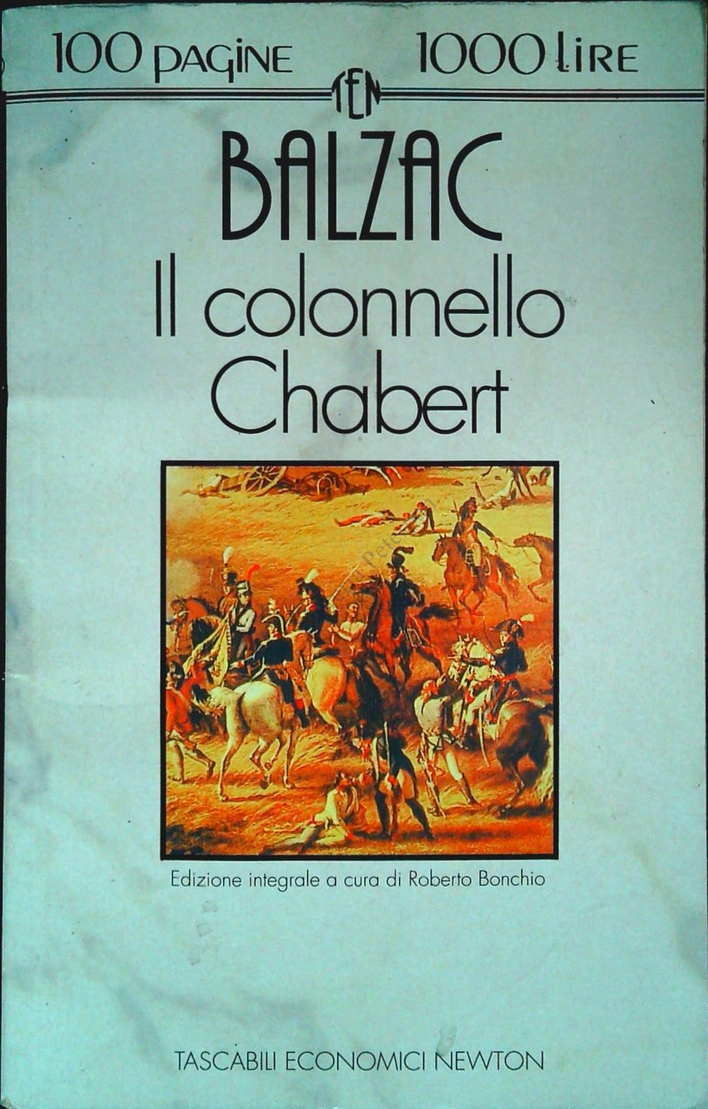 IL COLONNELLO CHABERT - BALZAC - TASC. EC. NEWTON 1994
