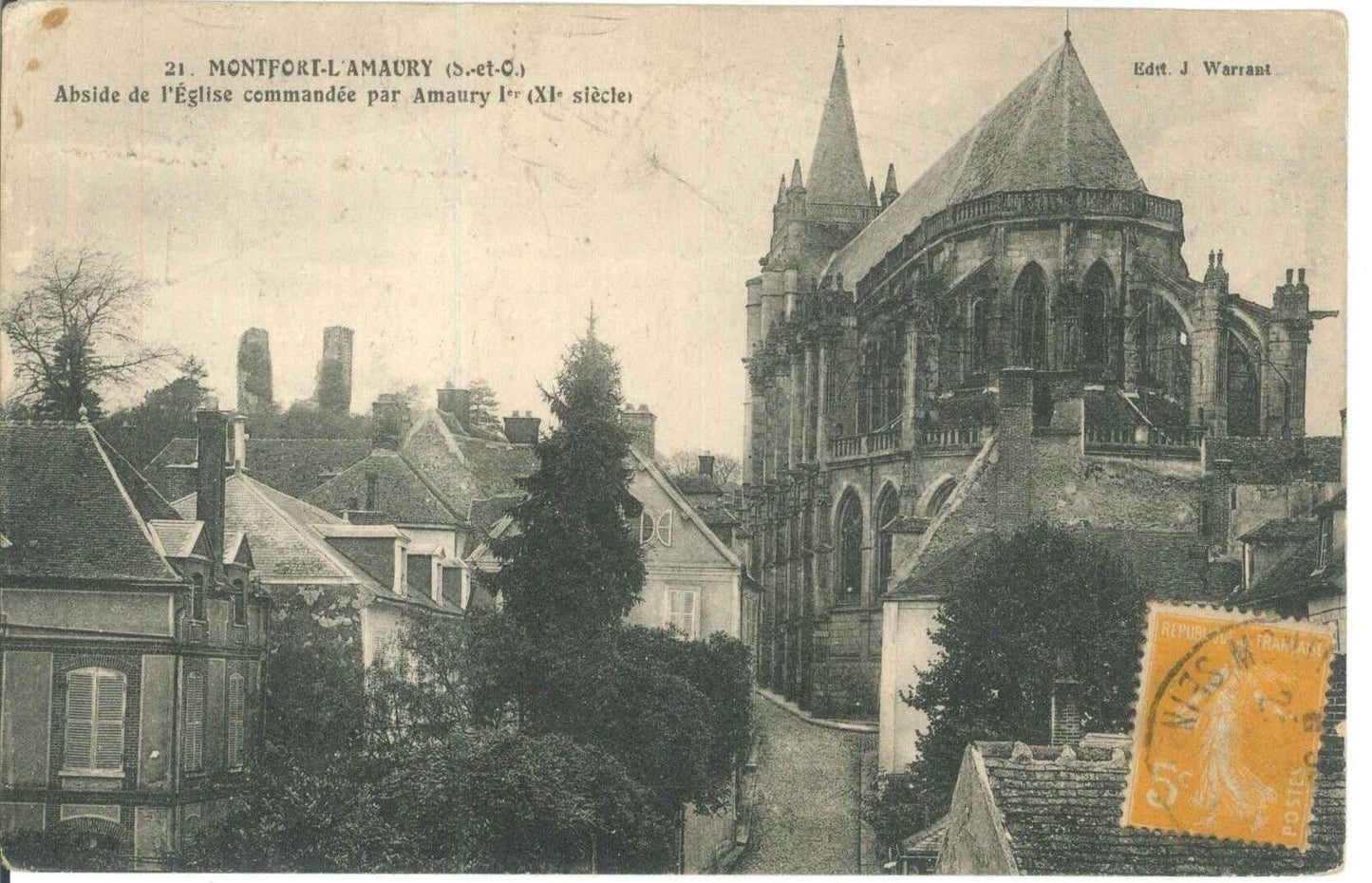 MONTFORT-L'AMAURY - ABSIDE DE L'EGLISE PAR AMAURY - V