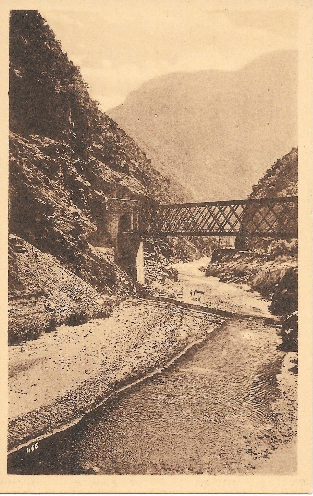 GORGES DE LA CHIFFA - UN PONT DU CHEMIN DE FER - NV