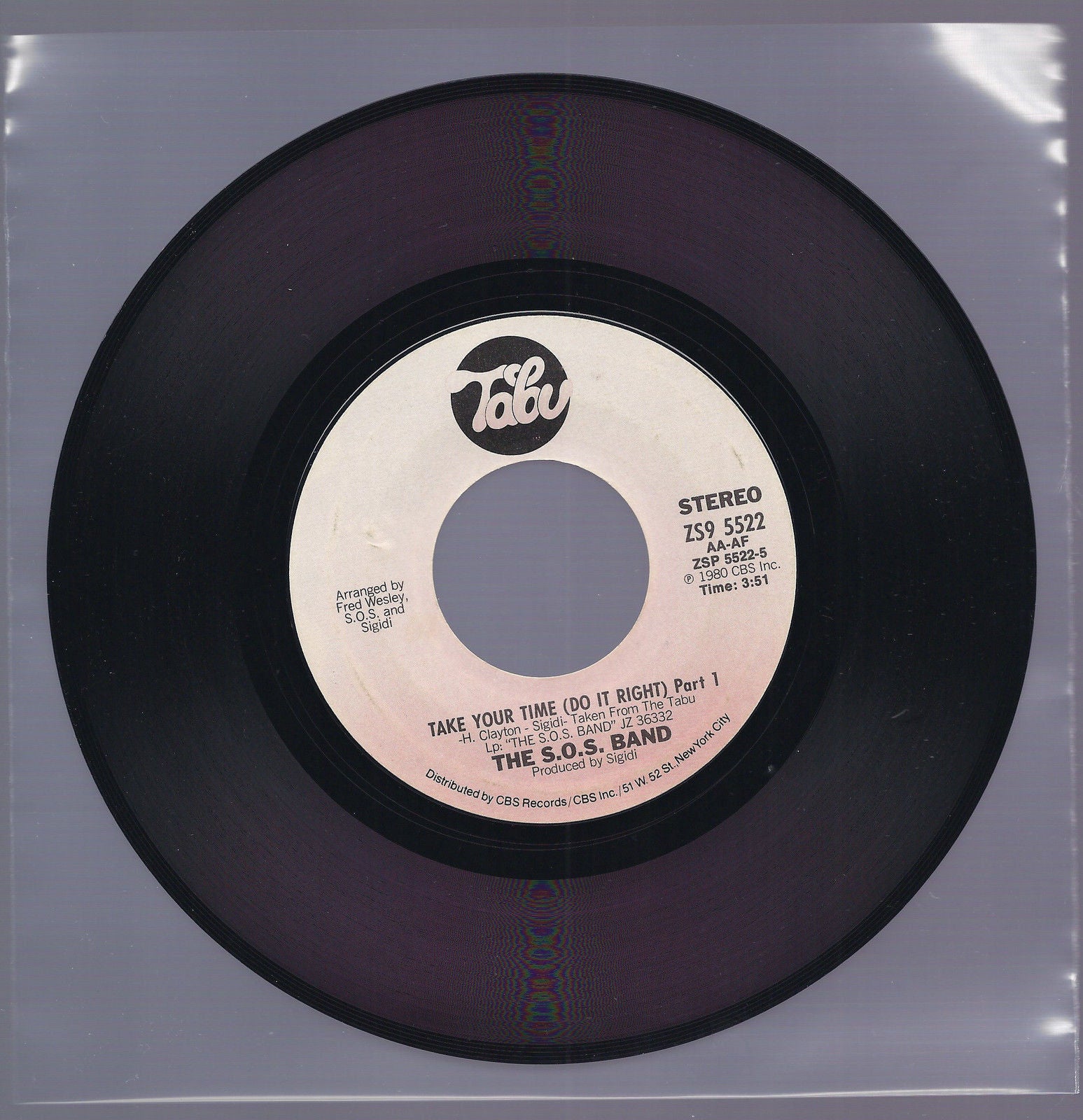 TAKE YOUR TIME  part 1 - part 2 == THE S.O.S. BAND
