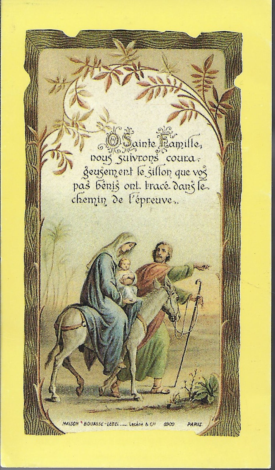 LA SACRA FAMIGLIA VA IN EGITTO - SANTINO AS015-367 Bouasse L