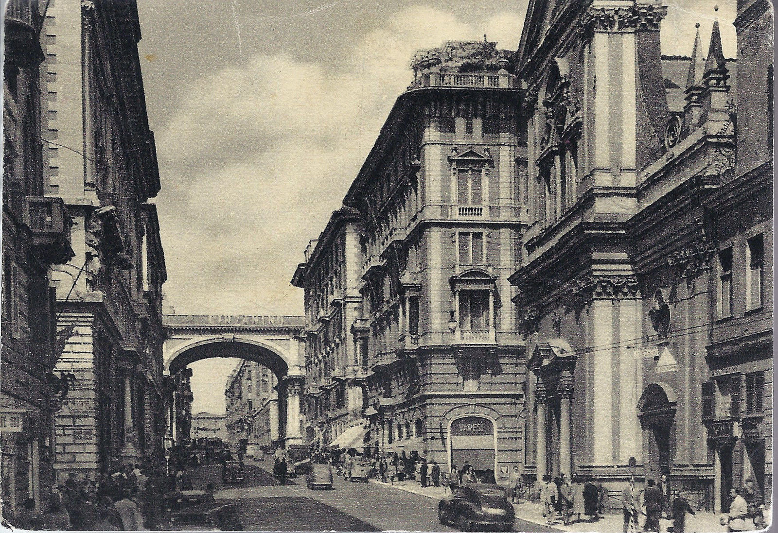 GENOVA - VIA XX SETTEMBRE - V 1959 - FG - animata