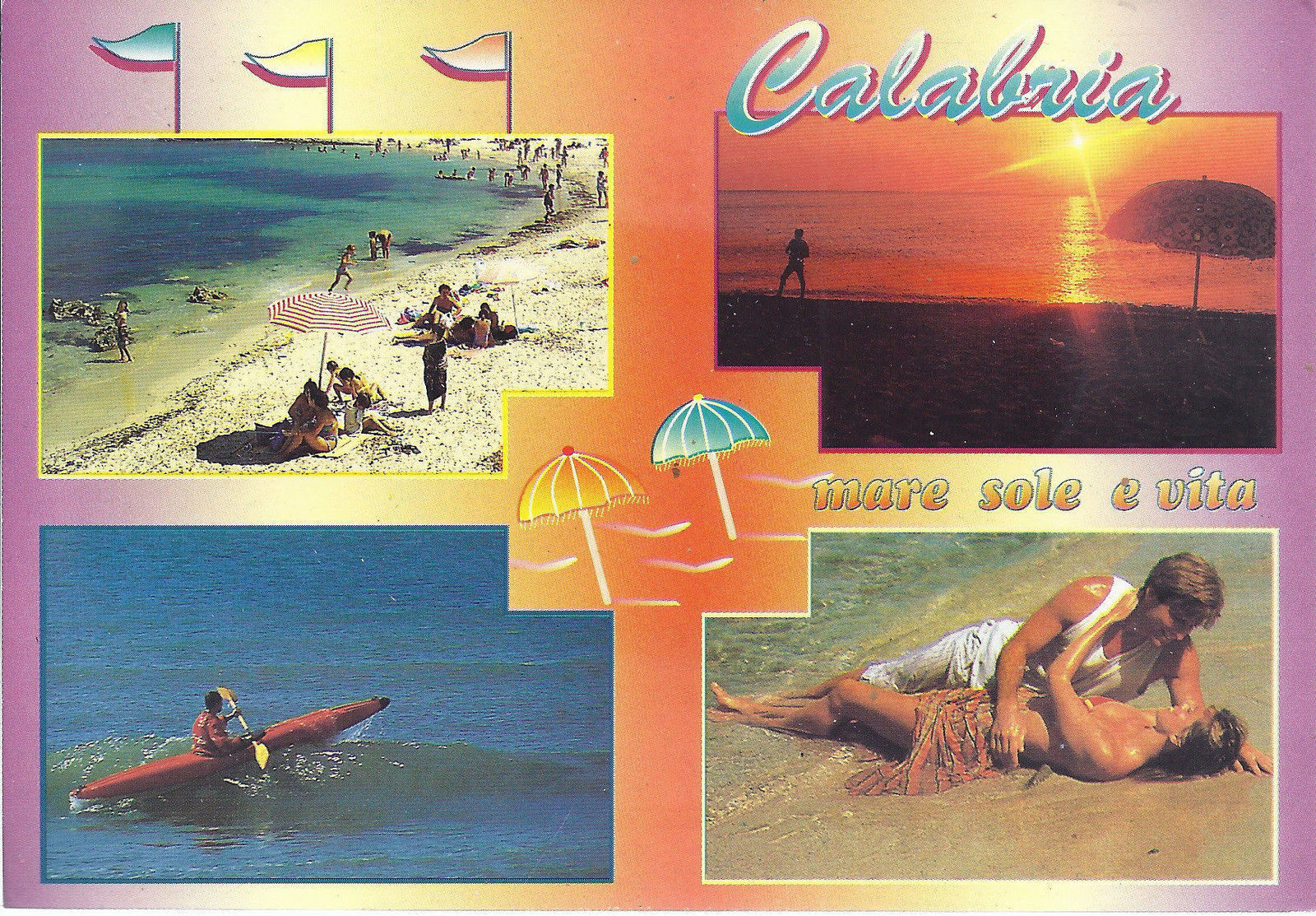 CALABRIA - MARE SOLE E VITA - 4 VEDUTE - NV