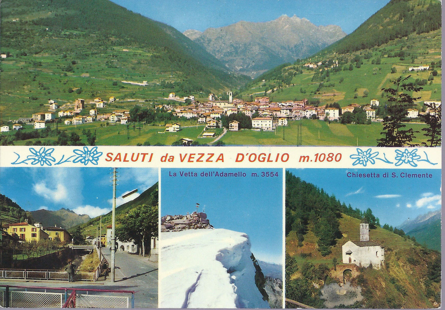 VEZZA D'OGLIO - SALUTI - 4 VEDUTE - V 1972 - FG