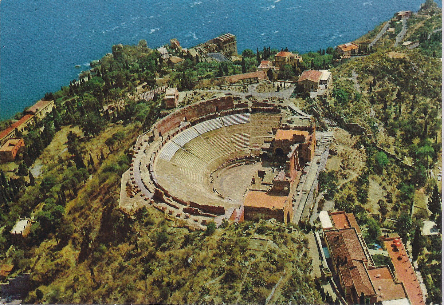 TAORMINA - DALL'AEREO - TEATRO GRECO - NV