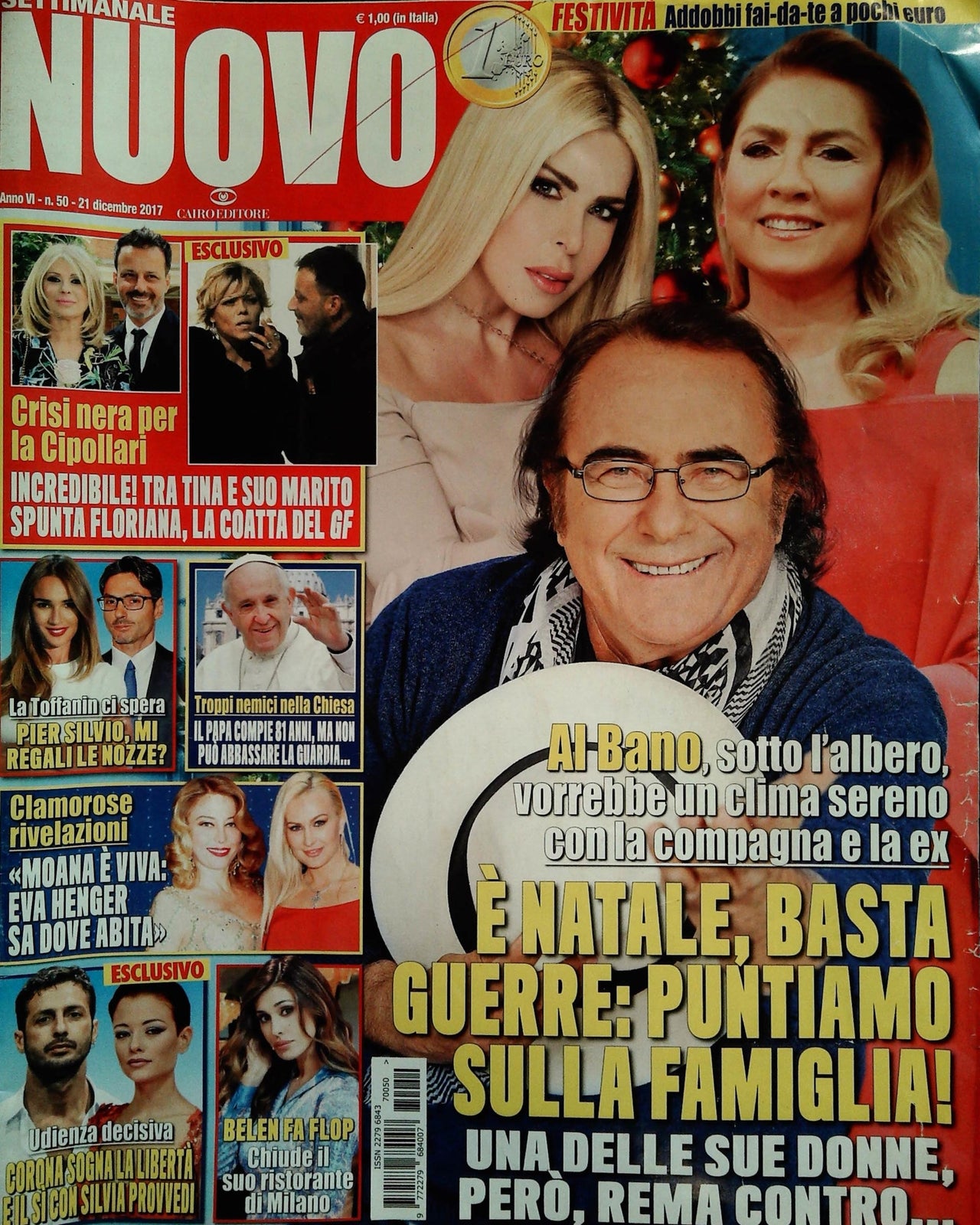 SETTIMANALE NUOVO 21 DICEMBRE 2017 - AL BANO-CIPOLLARI-PONA POZZI-BELEN