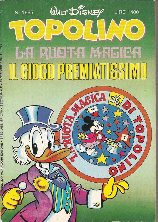 TOPOLINO N° 1665 - 25 OTTOBRE 1987