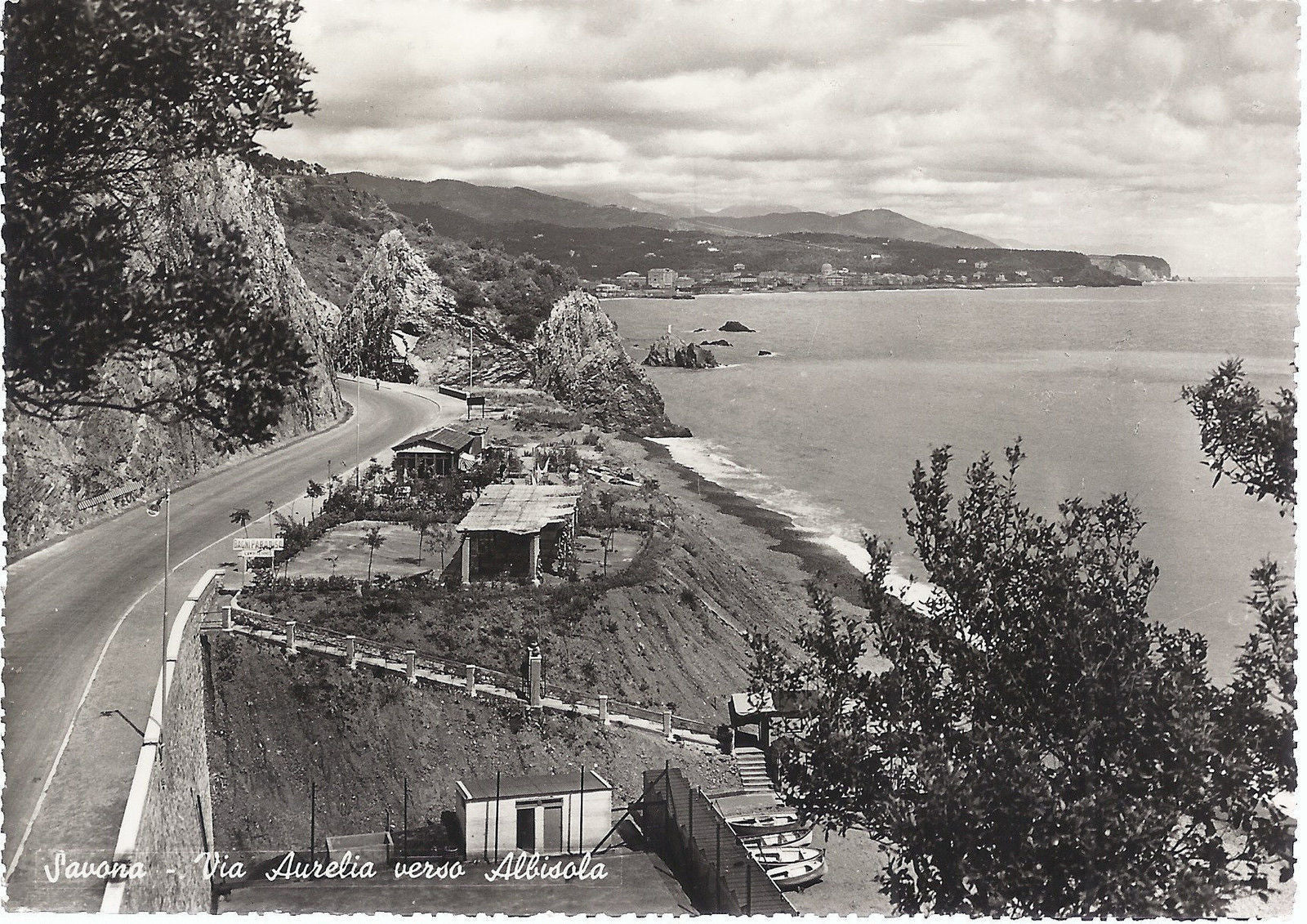 SAVONA - VIA AURELIA VERSO ALBISOLA - V 1941 - FG