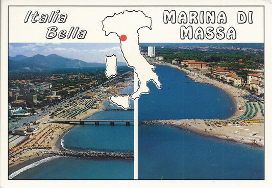 MARINA DI MASSA - Italia Bella - 2 VEDUTE - V 1995 - FG