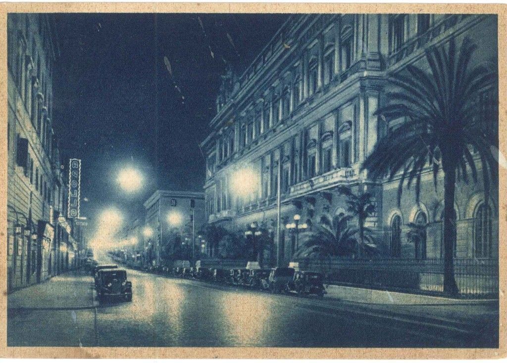 ROMA- VIA NAZIONALE - V1949 - AZZURRATA NOTTURNO